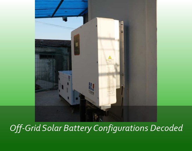 Off-Grid Solar Battery Configurations Decoded